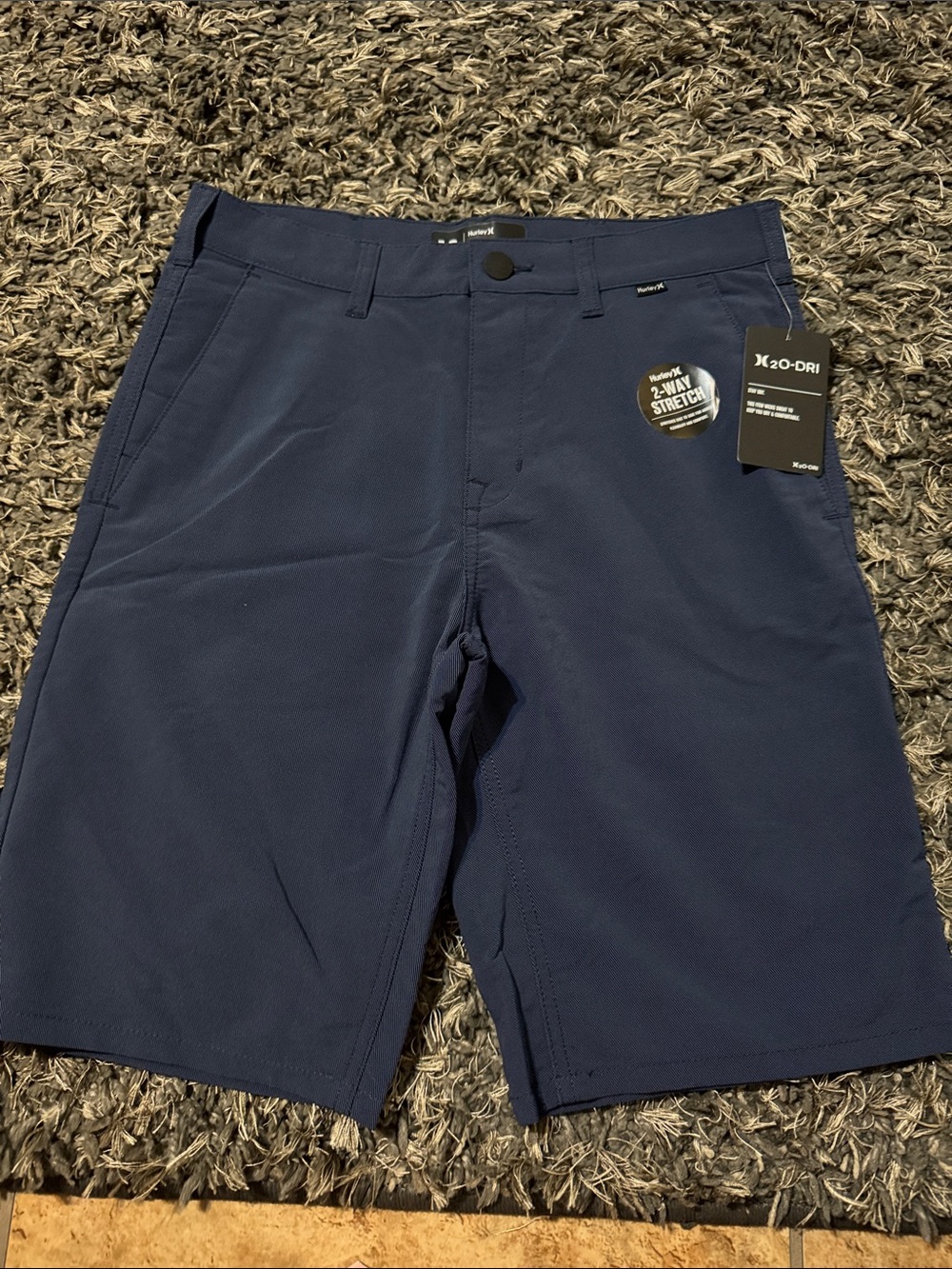 Boys Hurley dry fit shorts size 18 navy new with tags